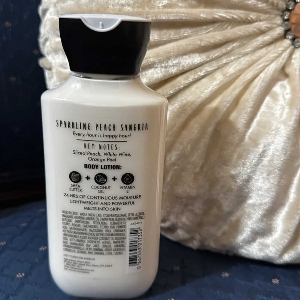 BATH & BODY WORKS SET. . . SPARKLING PEACH SANGRIA SCENT - Picture 5 of 5